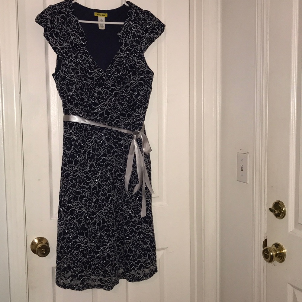 Navy/Silver ModCloth dress 1x